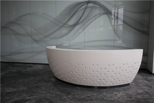 金沙城展示中心GRG圓柱、吧臺